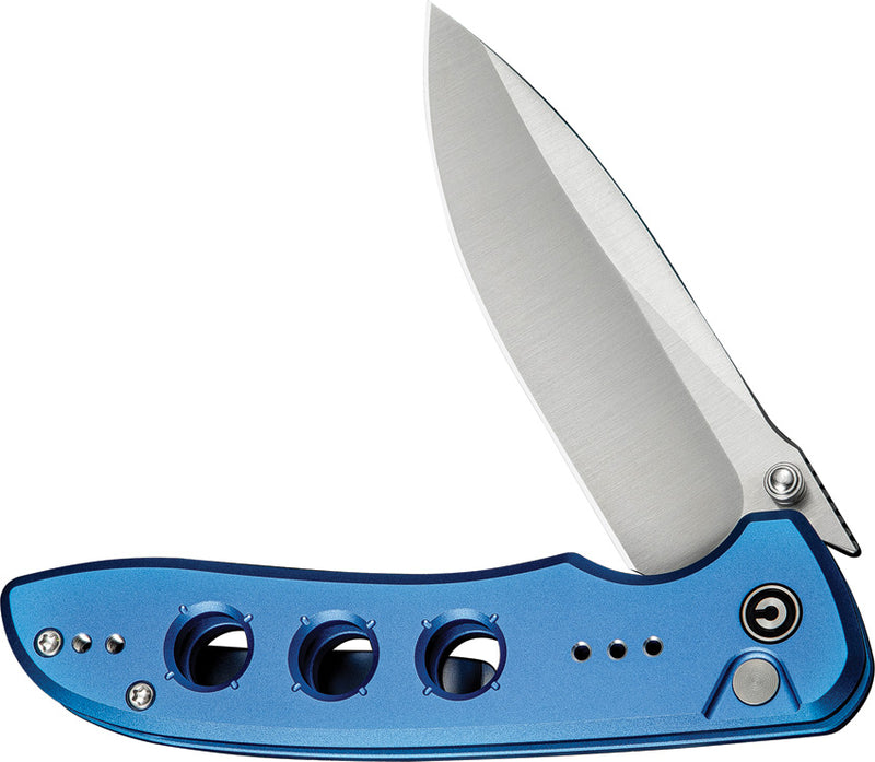 Civivi Hyperpulse Blue Aluminum (3.5" Satin Finished 14C28N) Folding Knife [C23087A-2] - product view 4
