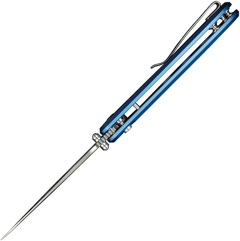 Civivi Hyperpulse Blue Aluminum (3.5" Satin Finished 14C28N) Folding Knife [C23087A-2] - product view 5