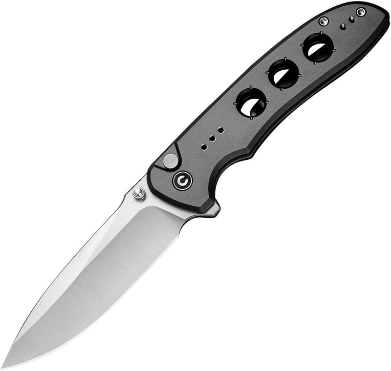 Civivi Hyperpulse Gray Aluminum (3.5" Satin Finished 14C28N) Folding Knife [C23087A-3] - product view 1