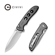 Civivi Hyperpulse Gray Aluminum (3.5" Satin Finished 14C28N) Folding Knife [C23087A-3] - product view 7