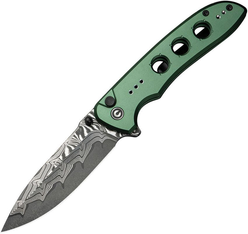 Civivi Hyperpulse Button Lock Grn Folding Knife [C23087A-DS1]