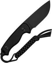 Civivi Timberbark Black G10 (3.2" Black Stonewashed 14C28N) Fixed Blade Knife [C23094-1] - product view 5