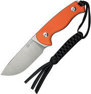 Civivi Timberbark Orange G10 (3.2" Satin Finished 14C28N) Fixed Blade Knife [C23094-2] - product view 1