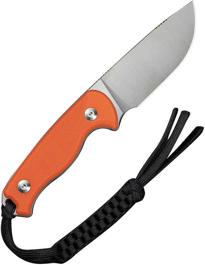 Civivi Timberbark Orange G10 (3.2" Satin Finished 14C28N) Fixed Blade Knife [C23094-2] - product view 3