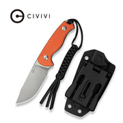 Civivi Timberbark Orange G10 (3.2" Satin Finished 14C28N) Fixed Blade Knife [C23094-2] - product view 7