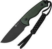 Civivi Timberbark Green Canvas Micarta (3.2" Black Stonewashed 14C28N) Fixed Blade Knife [C23094-3] - product view 1