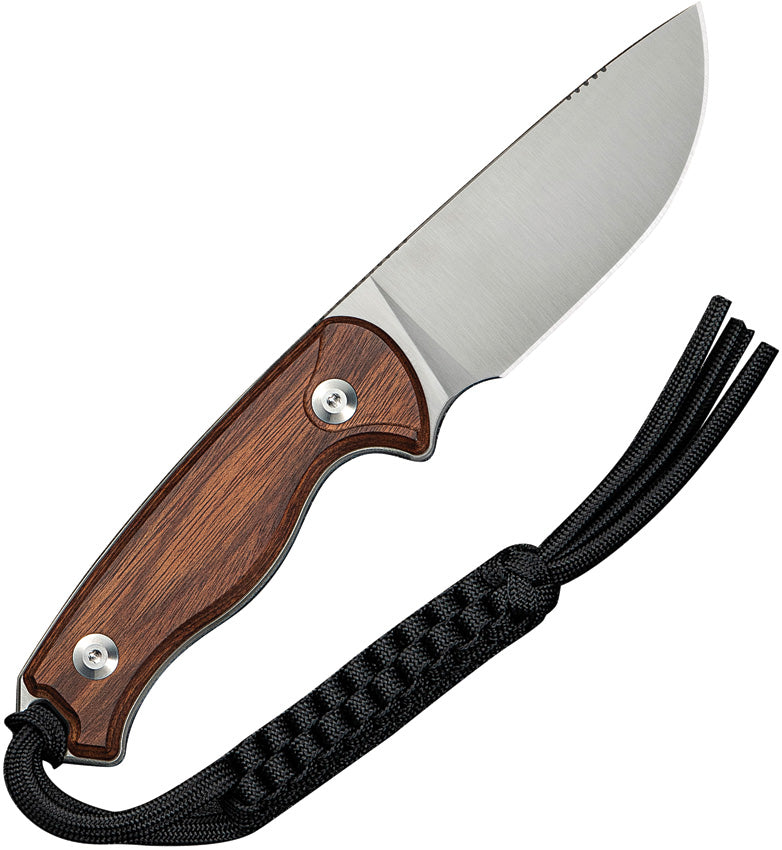Civivi Timberbark Guibourtia Wood (3.2" Satin Finished 14C28N) Fixed Blade Knife [C23094-4] - product view 3