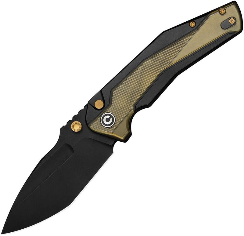 Civivi Wellmax Button Lock Black Folding Knife [C24008C-2]