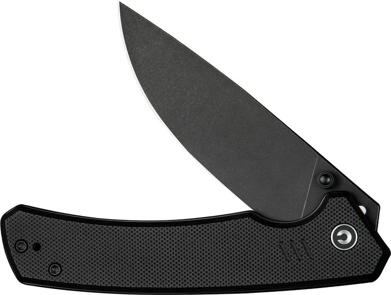 Civivi Merit Black G10 (3.28" Black Stonewashed 14C28N) Folding Knife [C24012-1] - product view 4