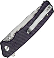 Civivi Merit Purple Canvas Micarta (3.28" Satin Finished 14C28N) Folding Knife [C24012-3] - product view 2