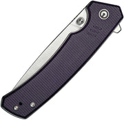 Civivi Merit Purple Canvas Micarta (3.28" Satin Finished 14C28N) Folding Knife [C24012-3] - product view 6