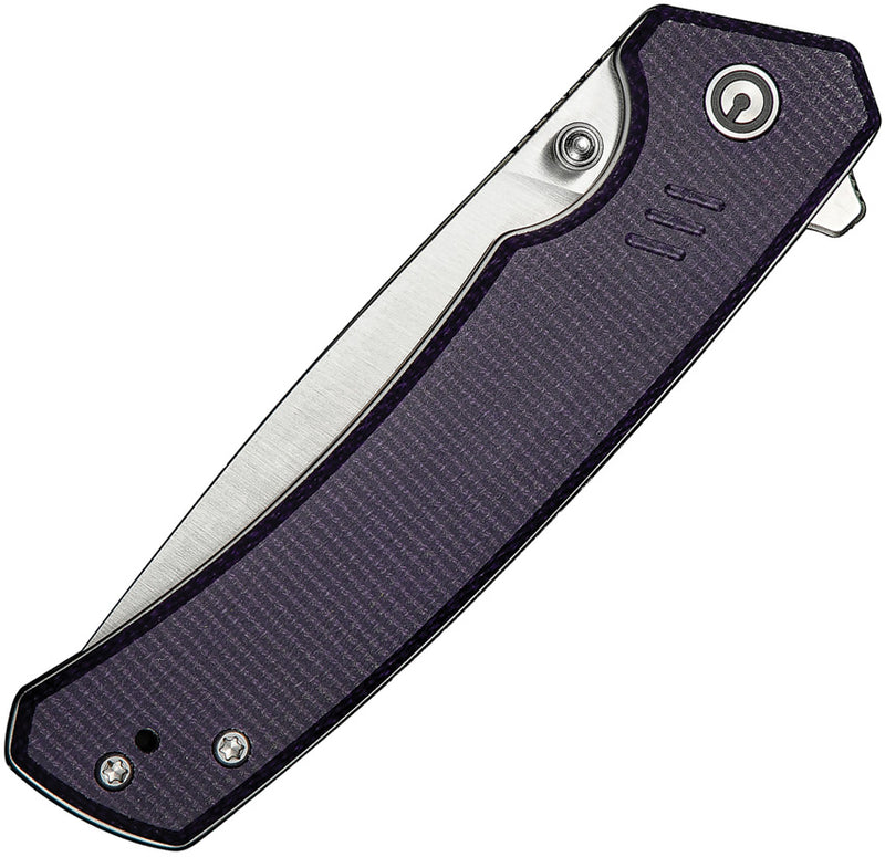 Civivi Merit Purple Canvas Micarta (3.28" Satin Finished 14C28N) Folding Knife [C24012-3] - product view 6