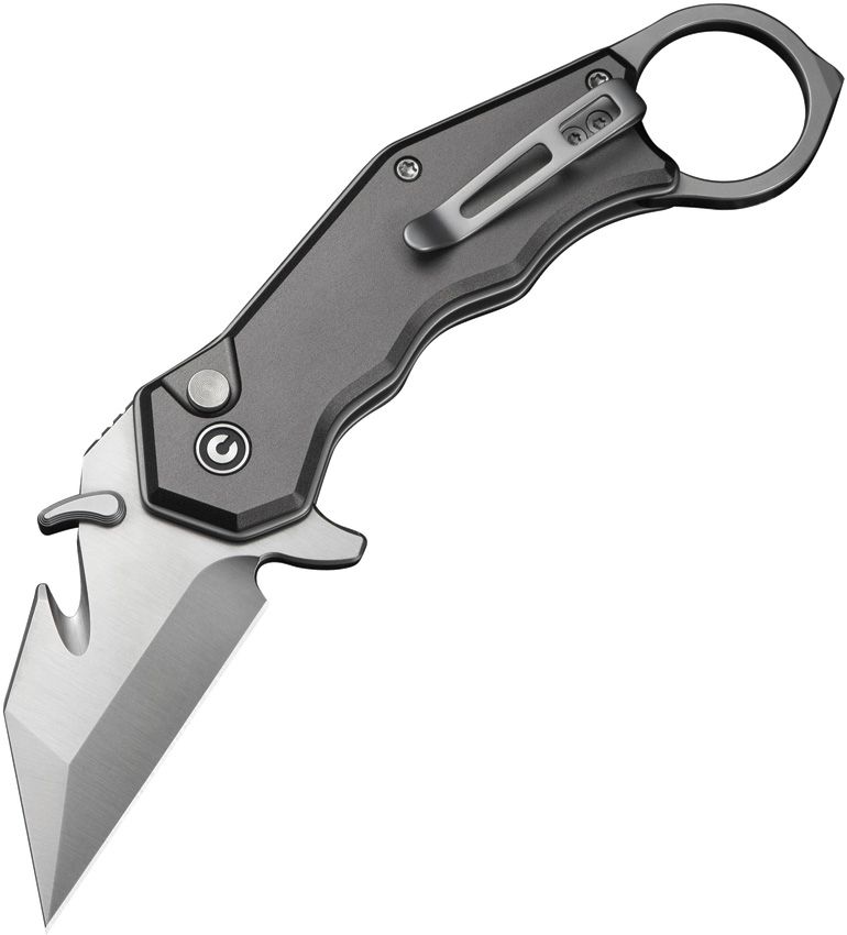 Civivi Amaroq Button Lock Gray Folding Knife [C240181]