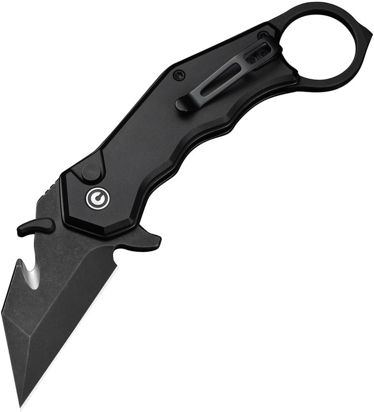 Civivi Amaroq Button Lock Black Folding Knife [C240182]