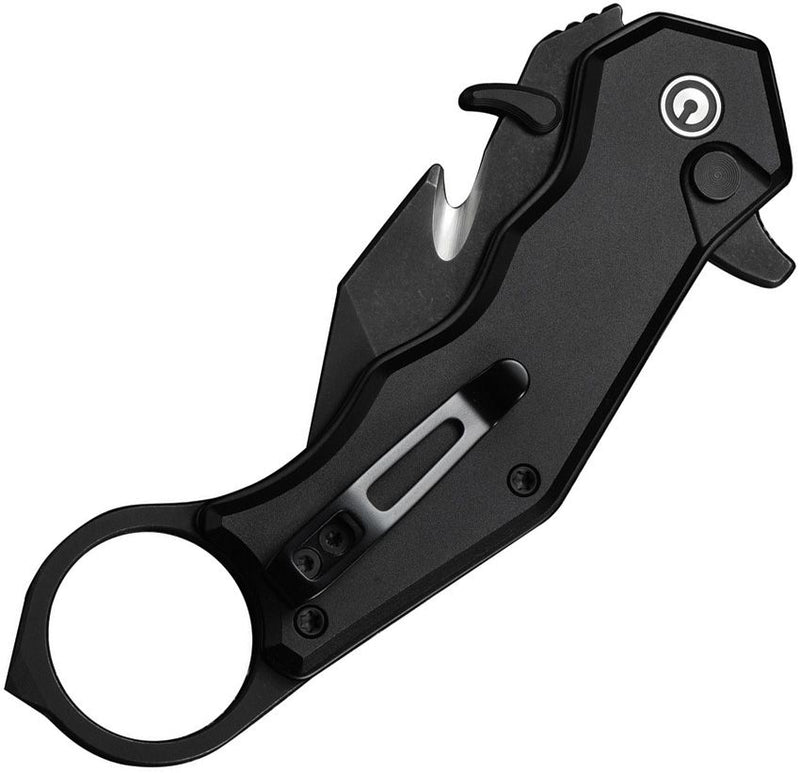 Civivi Amaroq Button Lock Black Folding Knife [C240182]