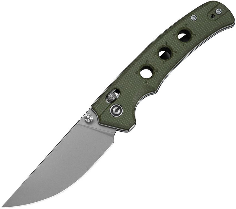 Civivi Noctis Crossbar Lock Grn Mic Folding Knife [C24020C-3]