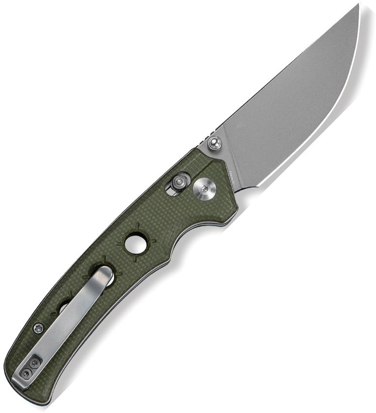 Civivi Noctis Crossbar Lock Grn Mic Folding Knife [C24020C-3]