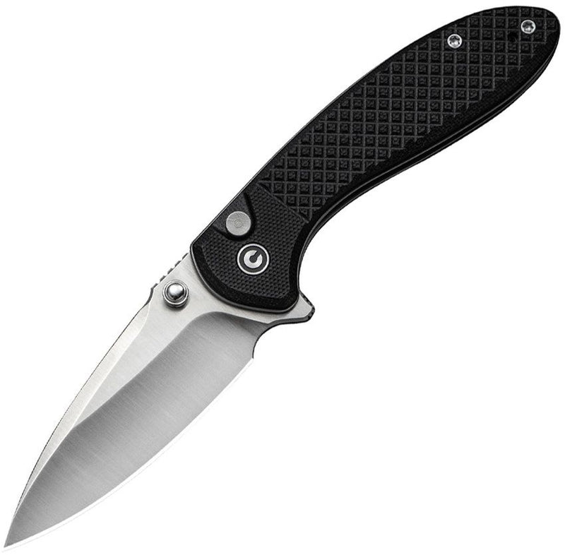 Civivi Faeger Button Lock Black Folding Knife [C24031-1]