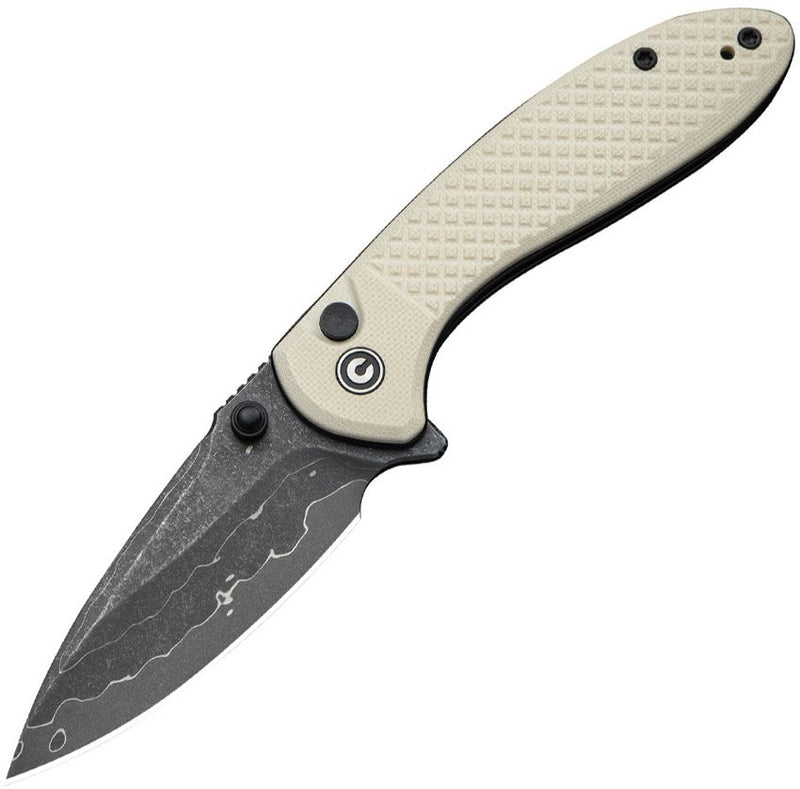 Civivi Faeger Button Lock Ivory Folding Knife [C24031-DS1]