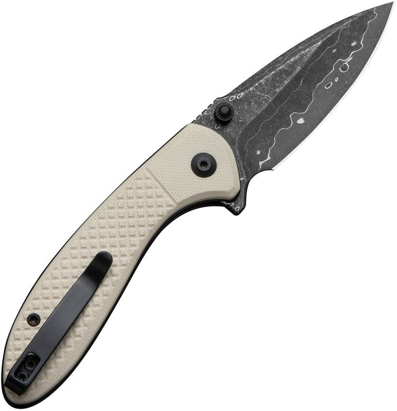 Civivi Faeger Button Lock Ivory Folding Knife [C24031-DS1]