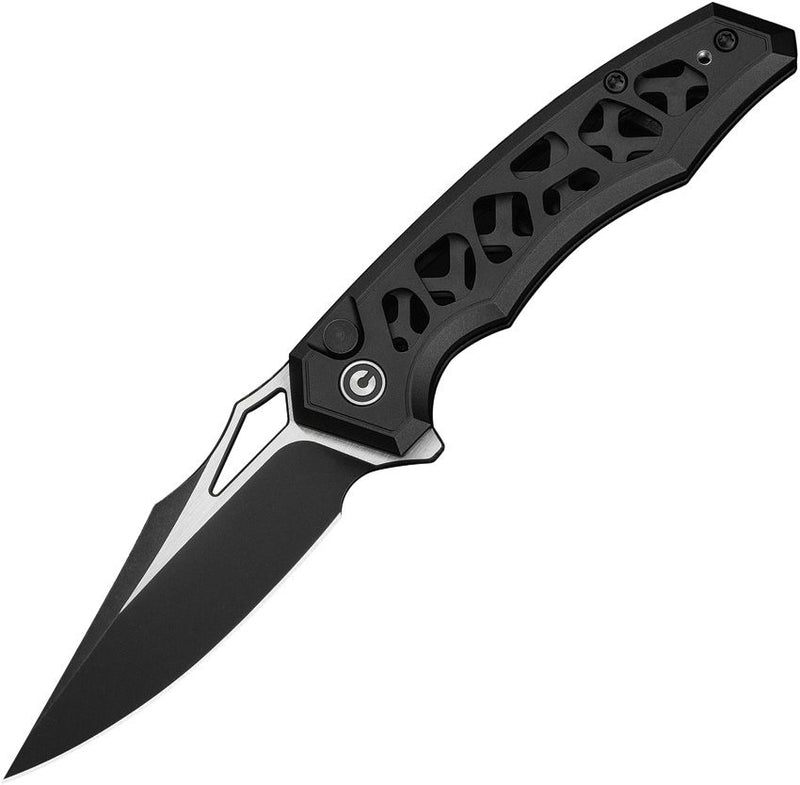 Civivi Anaaki Button Lock Black Folding Knife [C24039-1]