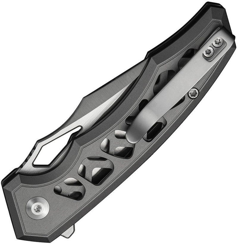Civivi Anaaki Button Lock Gray Folding Knife [C24039-2]