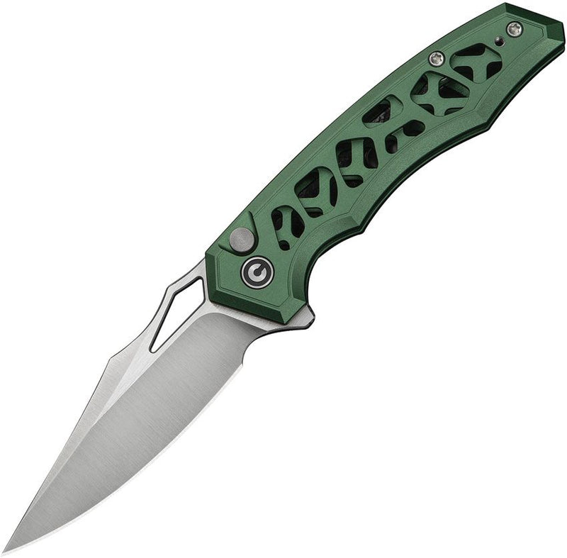 Civivi Anaaki Button Lock Green Folding Knife [C24039-3]