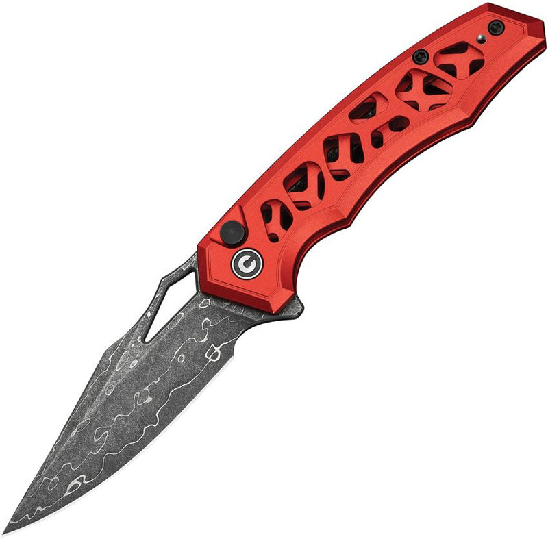 Civivi Anaaki Button Lock Red Folding Knife [C24039-DS1]