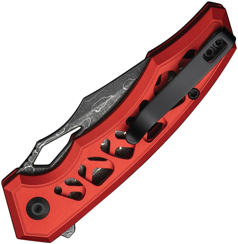 Civivi Anaaki Button Lock Red Folding Knife [C24039-DS1]