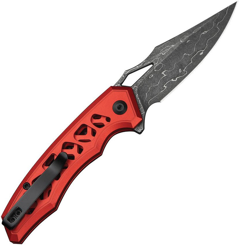 Civivi Anaaki Button Lock Red Folding Knife [C24039-DS1]