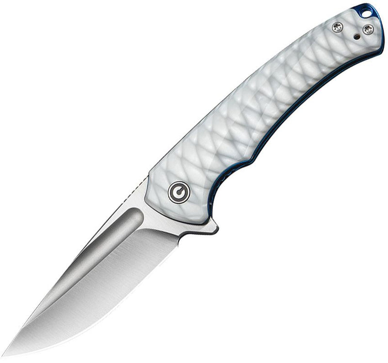 Civivi Voidflare Linerlock Wht Resin Folding Knife [C24040-2]