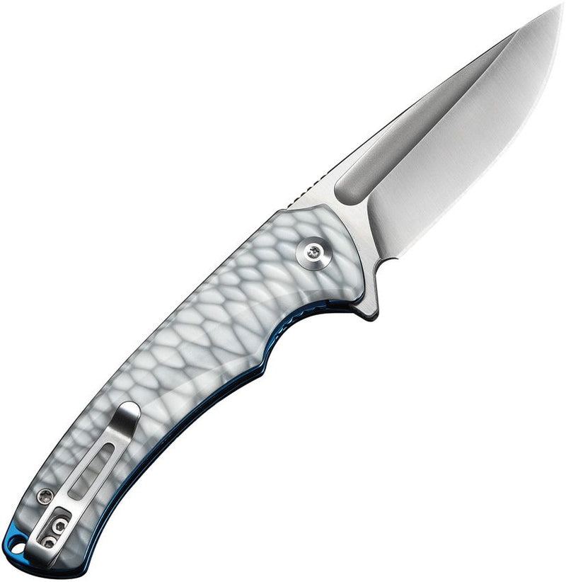Civivi Voidflare Linerlock Wht Resin Folding Knife [C24040-2]