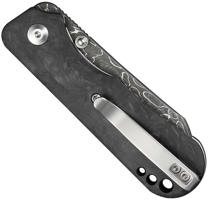 Civivi Crabby Linerlock Damascus Folding Knife [C24055-DS1]