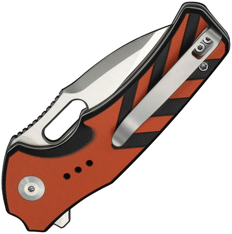 Civivi Vexron Button Lock Org/Blk Folding Knife [C24066-3]