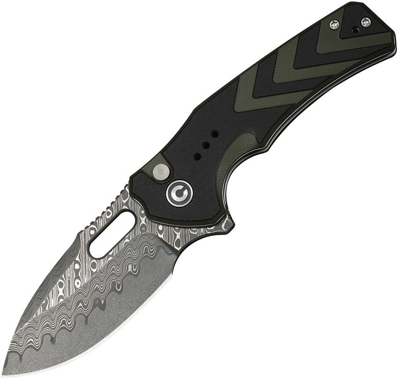 Civivi Vexron Button Lock Grn/Blk Folding Knife [C24066-DS1]