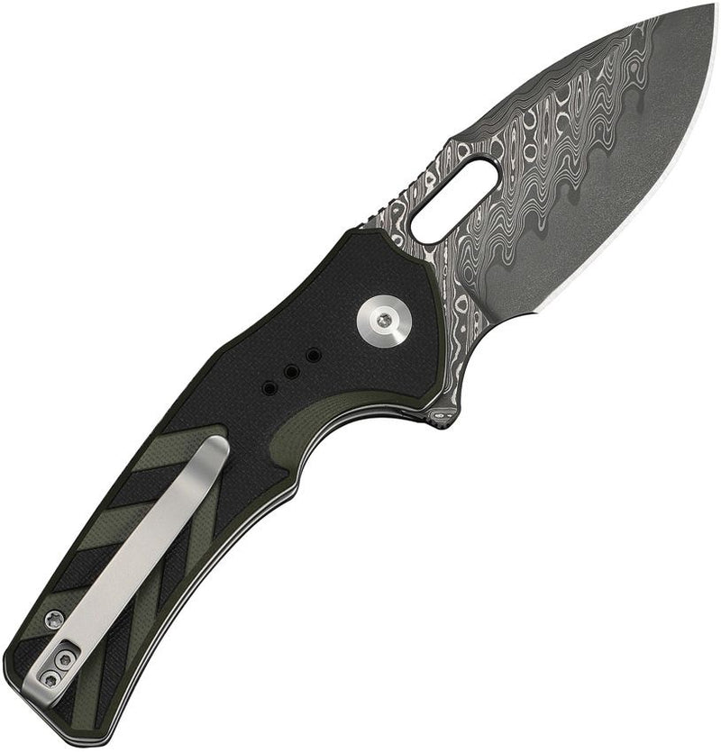 Civivi Vexron Button Lock Grn/Blk Folding Knife [C24066-DS1]