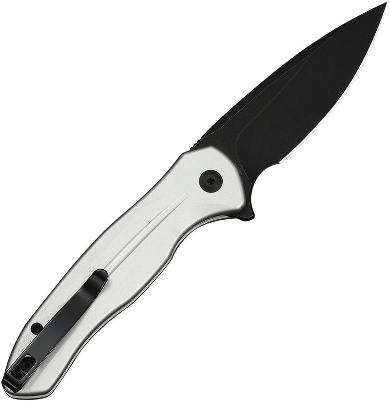 Civivi Kitefin Button Lock Silver Al Folding Knife [C24091-2]