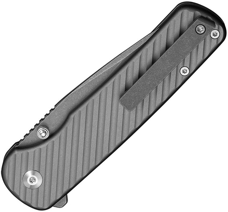 Civivi Iron Tide Button Lock Gray Folding Knife [C25011-3]