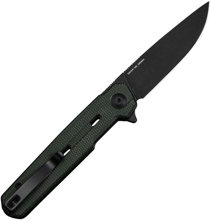 Civivi Navo Linerlock Green Micarta Folding Knife [C25015A2]