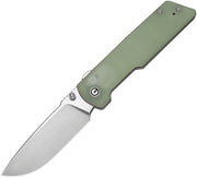 Civivi Zygon Natural (Blue Glow-in-the-Dark) G10 (3.24" Satin Finished Nitro-V) Folding Knife [C25035-1] - product view 1