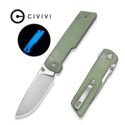 Civivi Zygon Natural (Blue Glow-in-the-Dark) G10 (3.24" Satin Finished Nitro-V) Folding Knife [C25035-1] - product view 5