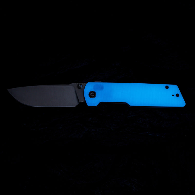 Civivi Zygon Natural (Blue Glow-in-the-Dark) G10 (3.24" Satin Finished Nitro-V) Folding Knife [C25035-1] - product view 6