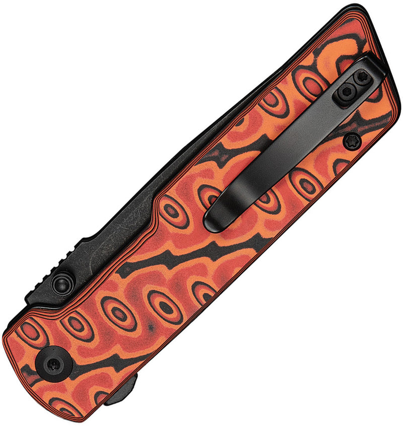 Civivi Zygon Orange, Black Micarta (3.24" Black Stonewashed Nitro-V) Folding Knife [C25035-2] - product view 2