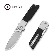 Civivi Zygon White, Black G10 (3.24" Satin Finished Nitro-V) Folding Knife [C25035C-1] - product view 5