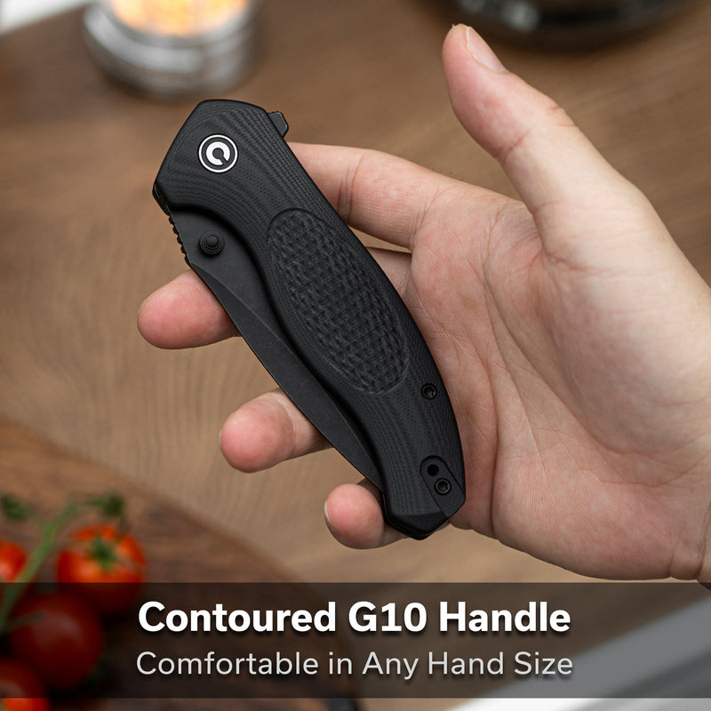 Civivi Vyrent Black G10 (3.48" Black Stonewashed Nitro-X7) Folding Knife [C25037-1] - product view 6
