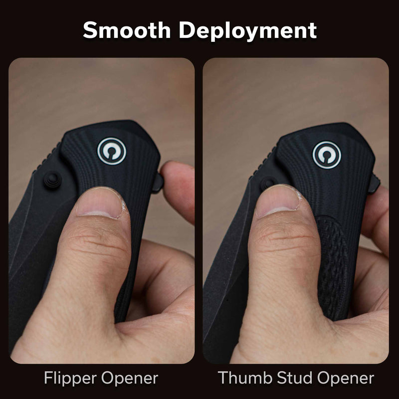 Civivi Vyrent Black G10 (3.48" Black Stonewashed Nitro-X7) Folding Knife [C25037-1] - product view 7