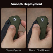 Civivi Vyrent Olive Canvas Micarta (3.48" Black Stonewashed Nitro-X7) Folding Knife [C25037-2] - product view 7