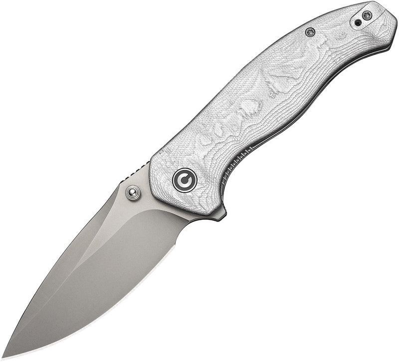 Civivi Vyrent Silver G10, Aluminum Foil (3.48" Stonewashed Nitro-X7) Folding Knife [C25037B-1] - product view 1