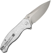 Civivi Vyrent Silver G10, Aluminum Foil (3.48" Stonewashed Nitro-X7) Folding Knife [C25037B-1] - product view 3