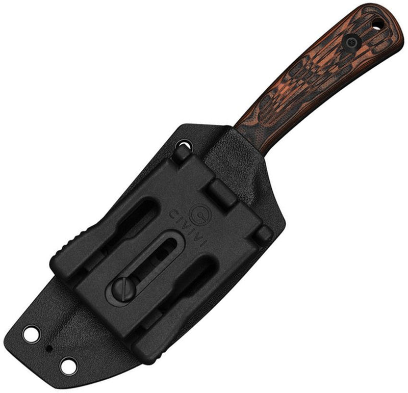Civivi Carveth Fixed Blade Blk/Org [C25040-2]